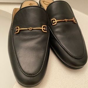 Sam Edelman Linnie Black Leather Mule Loafers Size 8
